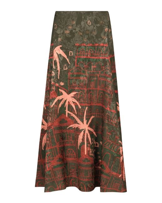 Johanna Ortiz Multicolor Encanto De Isla Jacquard Maxi Skirt