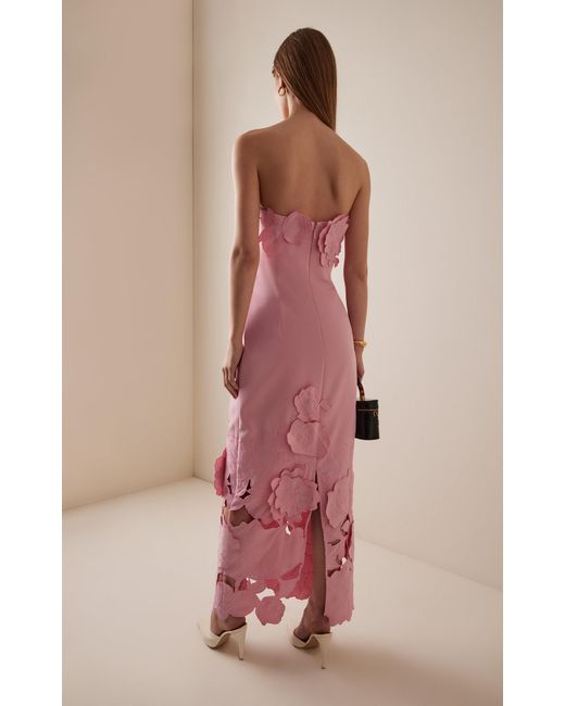 chinese dress ladies Rayna Appliqué Floral Maxi Dress