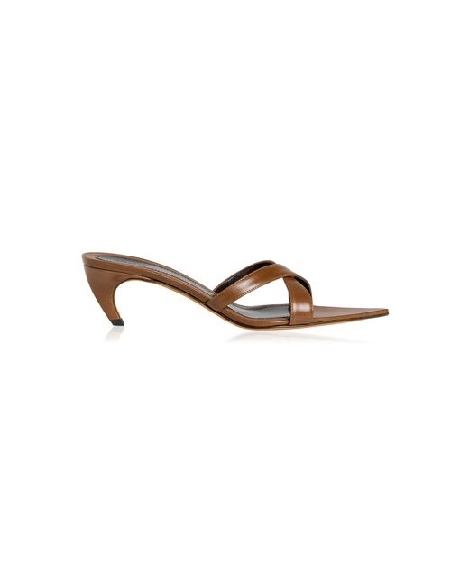 Khaite Brown Sophie Sandal 55