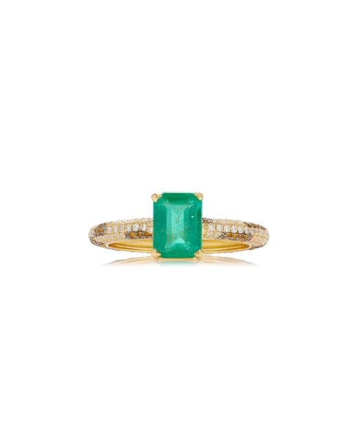Yvonne Léon Green Leopard 18K Emerald Ring