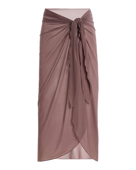 Medina Swimwear Brown Exclusive La Isla Meridian Maxi Sarong
