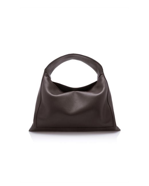 Bottega Veneta Black Small Hop Silky Leather Bag