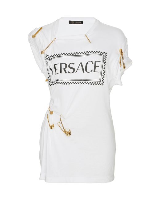 Versace White Safety Pin T-shirt