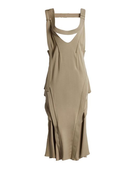 Christopher Esber Natural Utility Belted Maxi Dress