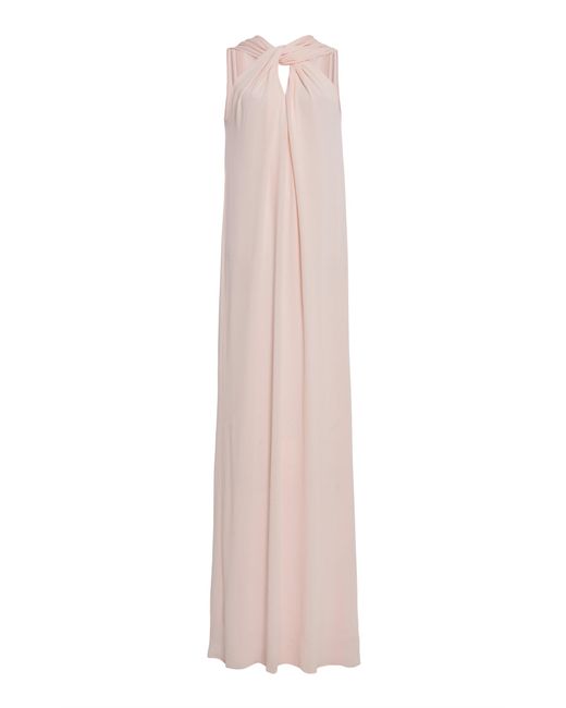 Jil Sander Pink Twisted Georgette Gown