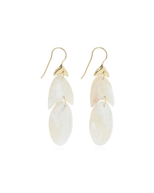Ten Thousand Things Natural Small Arp 18k Yellow Gold Mother-of-pearl Earrings