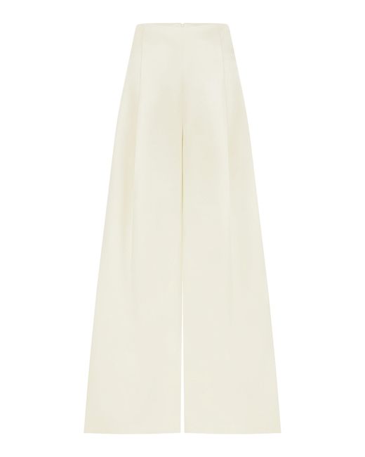 Harris Tapper White Exclusive Kennedy Satin Faille Trousers