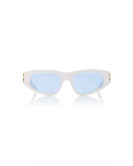 Balenciaga Dynasty Cateye Acetate Sunglasses in White Lyst