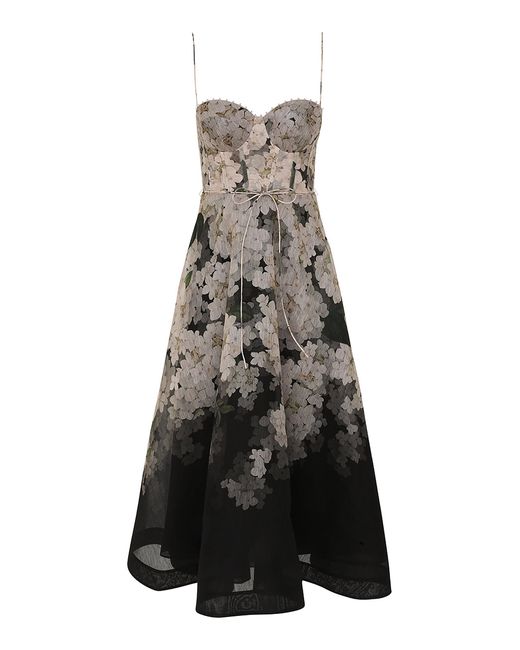 zimmermann picnic tiered silk dress Zimmermann Balance Picnic Linen-Silk Dress in White