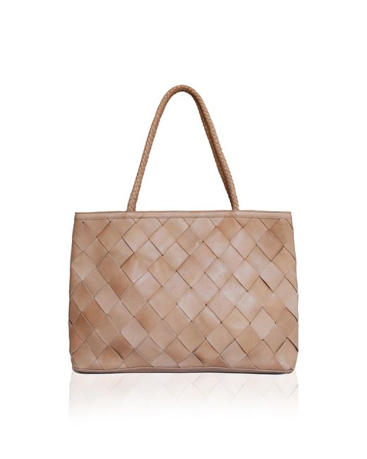 Women's Woven Leather Tote Bag - Small Crossbody Satchel, Microfiber & Cowhide, Multi-Pocket, Black - View #4