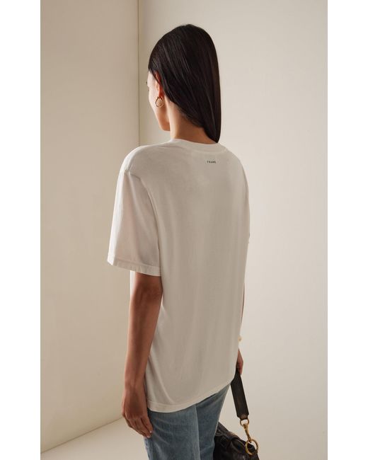 FRAME White X Sotheby's Classic Cotton T-Shirt