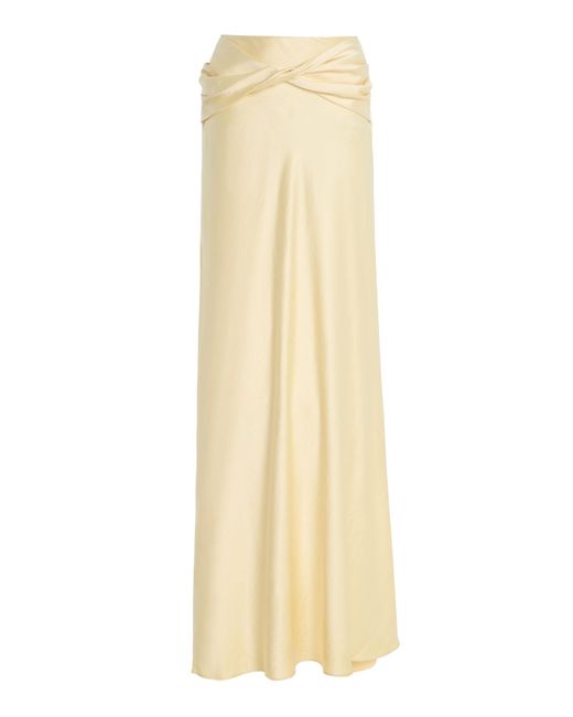 Arcina Ori Natural Andi Satin Maxi Skirt