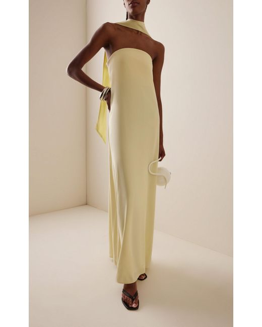 Third Form White Bia Strapless Maxi Dress