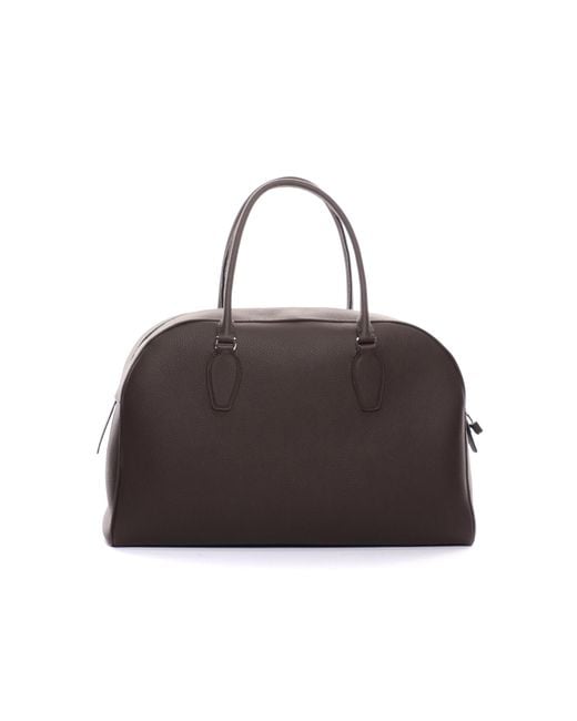 【国内発送】THE ROW ハンドバッグ India 15.75 leather bag India 15.75 Bag Black in Nubuck – The Row