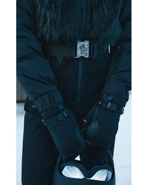 3 MONCLER GRENOBLE Black Down Ski Suit