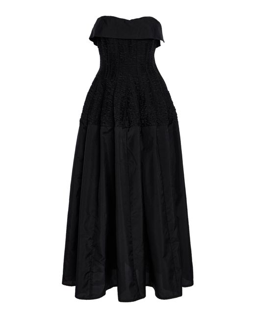 Desert Vintage Black Early 1960'Ceil Chapman Rayon Taffeta Gown