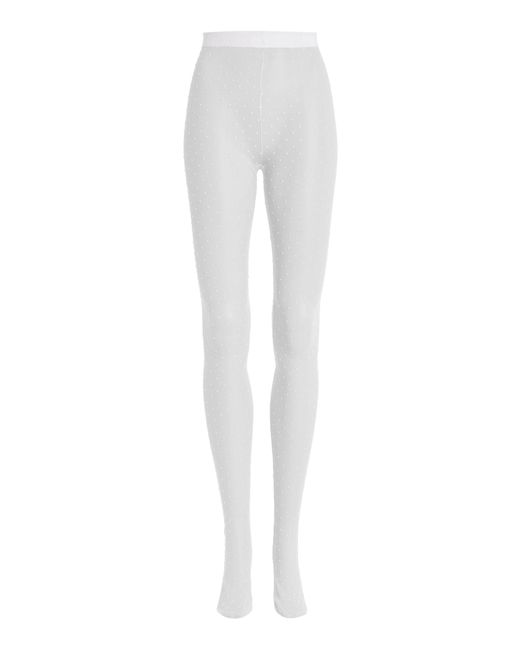 Wardrobe NYC White Polka Dot Tight