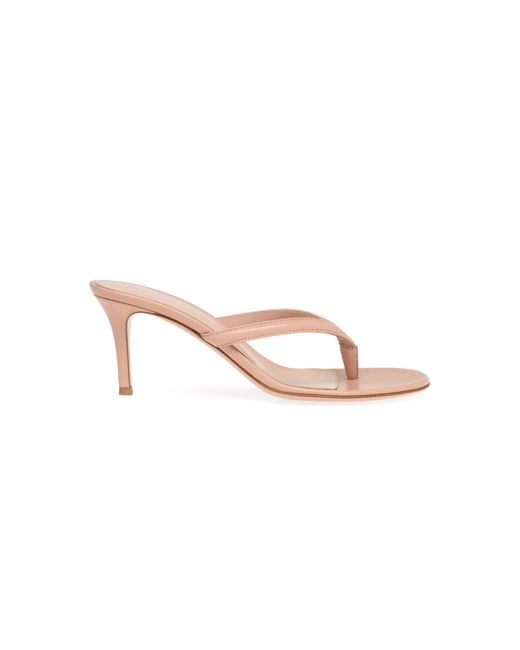 Gianvito Rossi Pink Calypso Leather Sandals