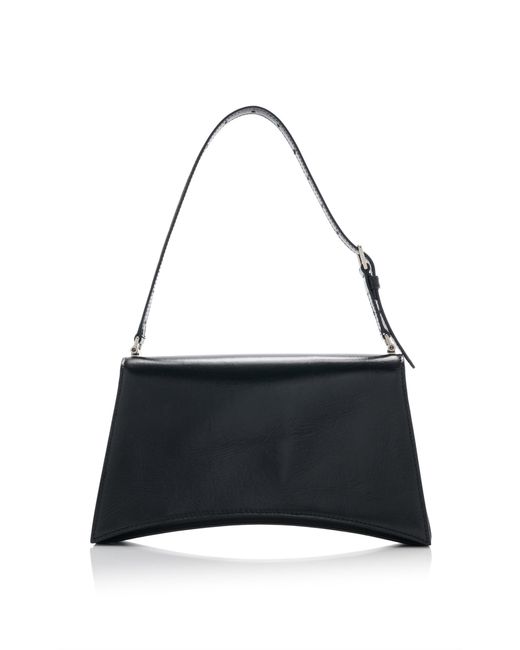 Balenciaga Black Small Crush Sling Leather Bag