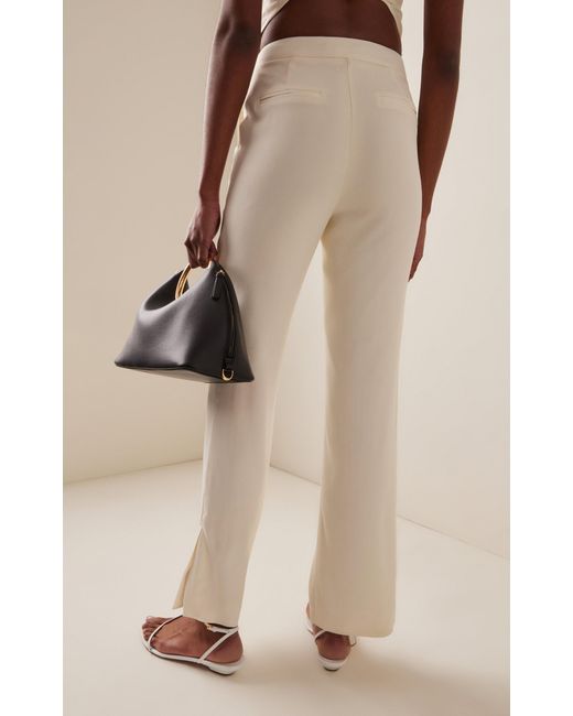 Third Form White Day Dreamer Crepe Wide-leg Trousers
