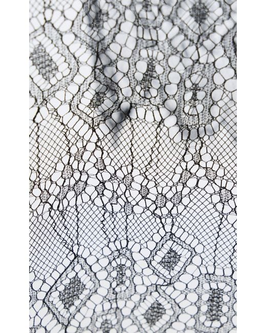 Frankie Shop Black Alrose Lace Midi Skirt