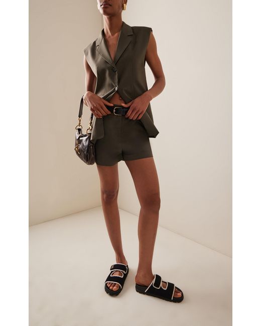 Miu Miu Crocheted Sandals in Black Lyst