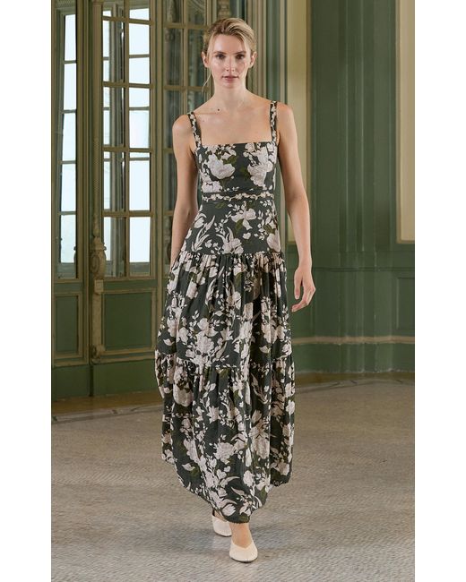 olive green overall dress Womens Green Solid Corduroy Overall Dress with Front Pockets Green / M main image 1