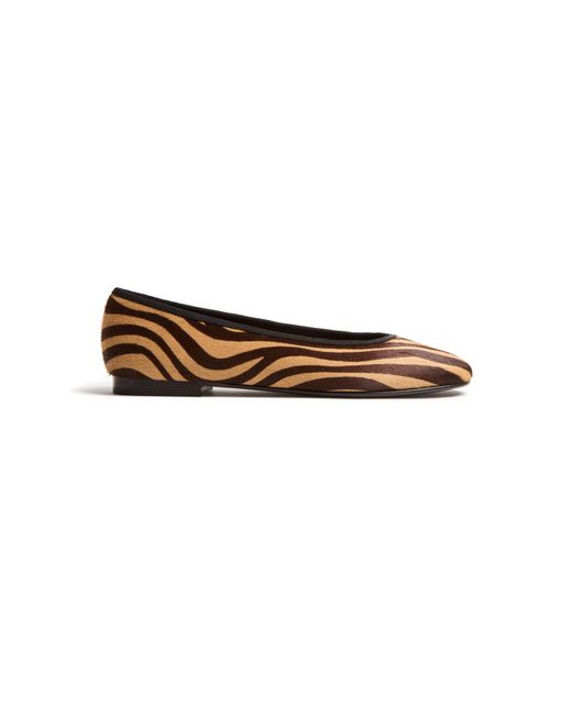 Britt Netta White Roux Ballet Flat