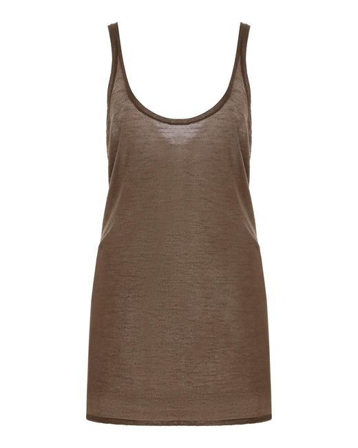 トップス kazu The Row Kazu Cashmere Tank Top in Brown | Lyst