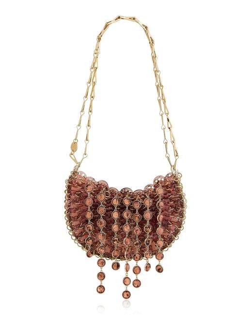Rabanne White 1969 Moon Resin Shoulder Bag