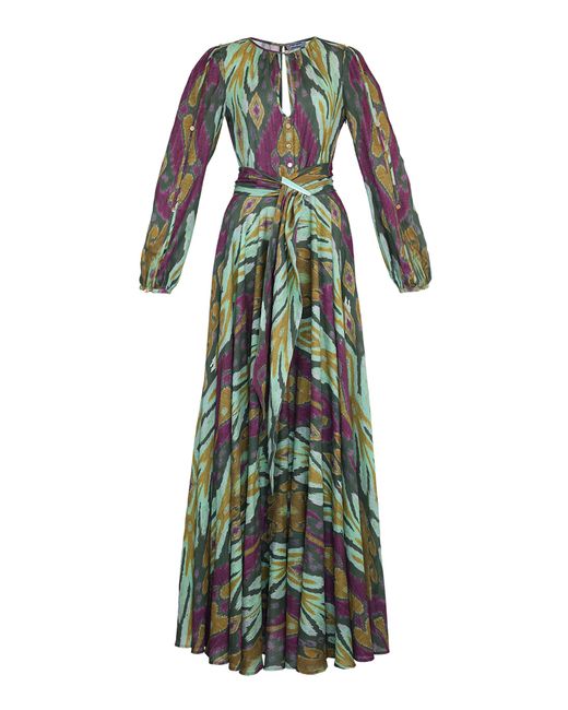 Lena Hoschek Green Bliss Cotton Maxi Dress