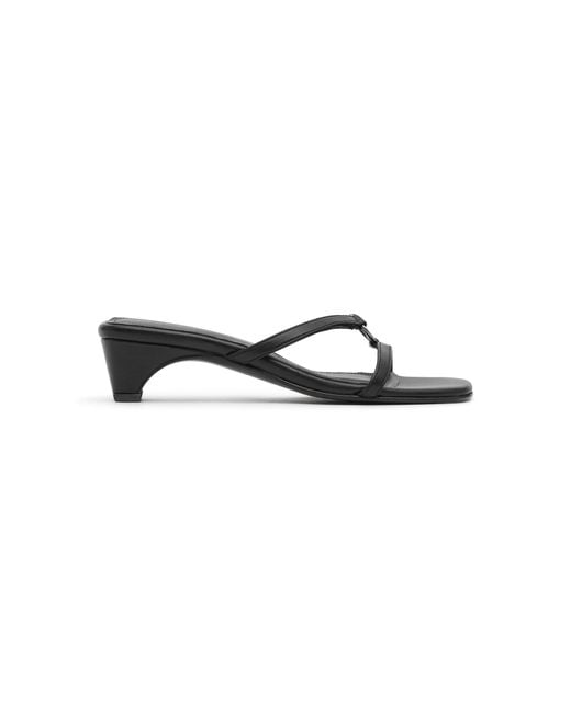 St. Agni Black Multi Strap Heel