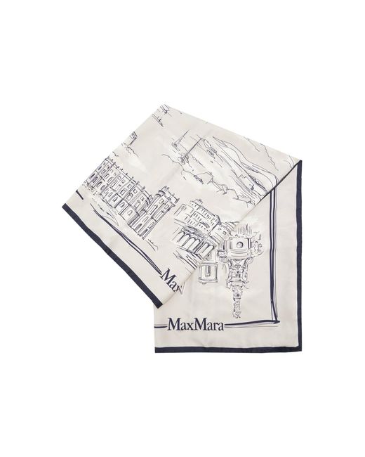 Max Mara Gray Alpaca-Cashmere Stole