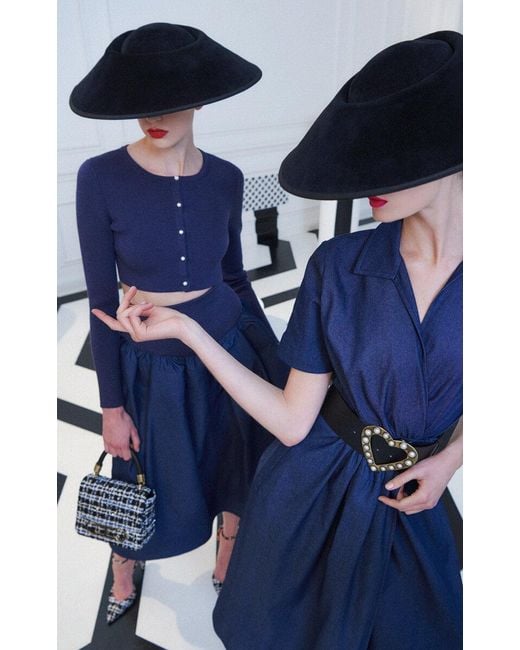 Carolina herrera denim dress online