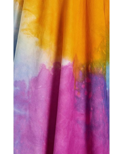 Busayo Purple Wura Tie-dyed Cotton Maxi Dress