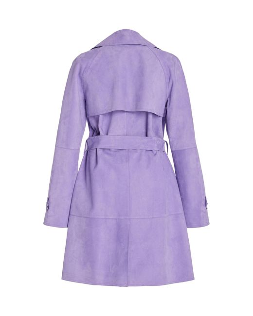 Michael Kors trench coat deals LARGE purple