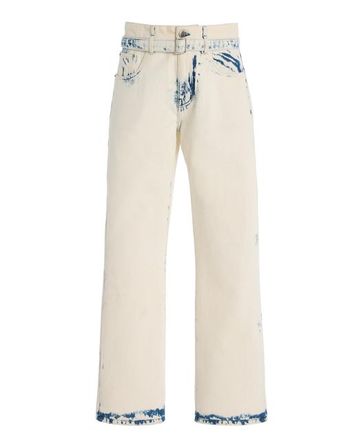 Proenza Schouler White Ellsworth Bleached Cropped Boyfriend Jeans