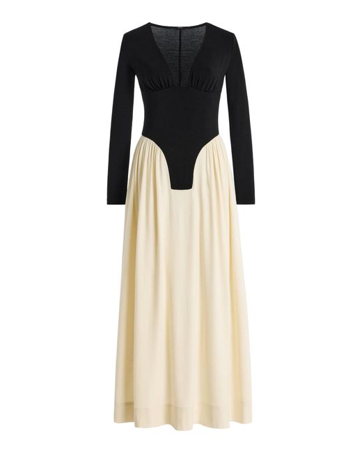 Bevza Multicolor Exclusive Fiona Jersey Maxi Dress