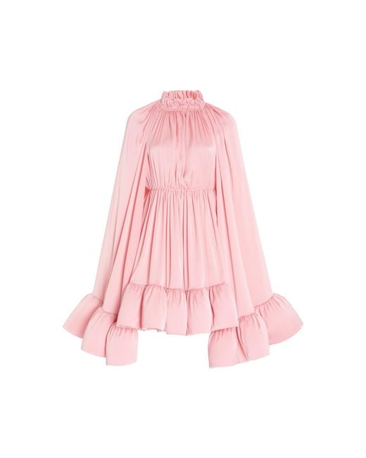 Alexis Pink Lynda Ruffled Mini Dress