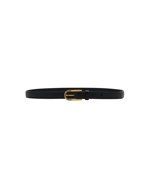 The Row Black Freya Leather Belt