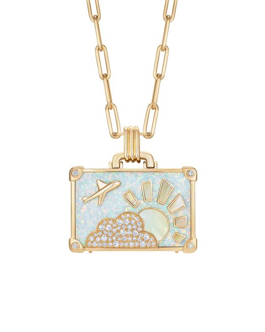 Nevernot Metallic Travel 14K Necklace