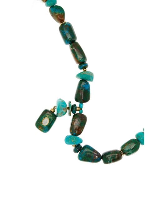Lizzie Fortunato Green Andamento Multi-Stone Necklace