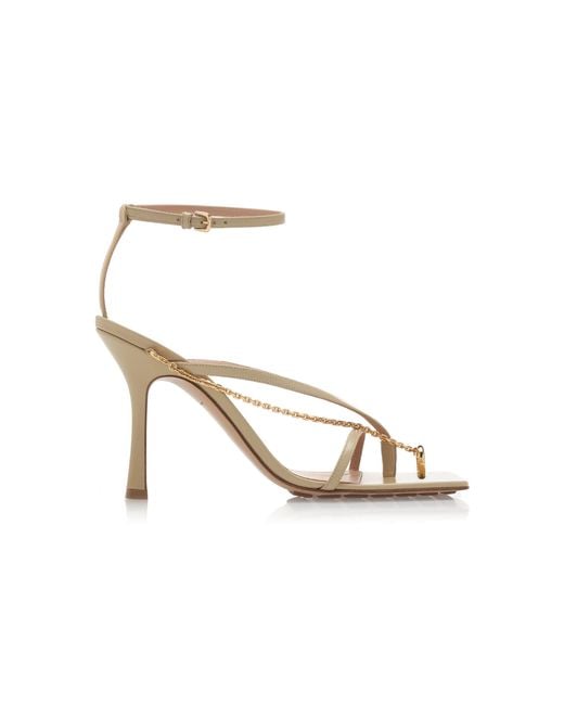 Bottega Veneta Natural Chain-trimmed Lounge Leather Sandals