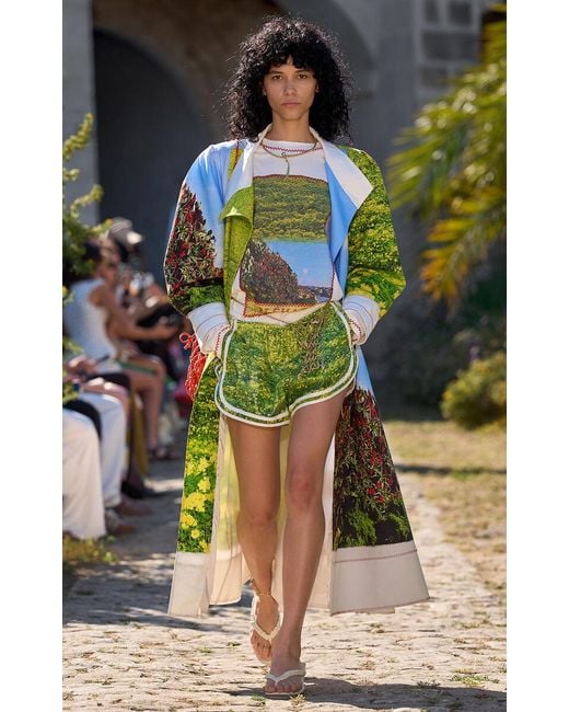 ALÉMAIS Multicolor Bermuda Buttercup Graphic Cotton Coat