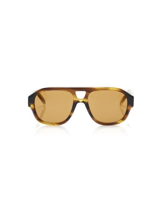 Givenchy Natural Day Aviator-Frame Acetate Sunglasses