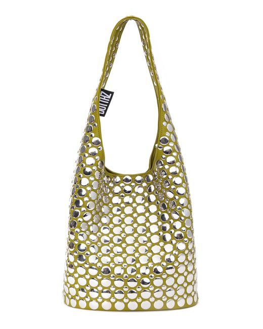 DOTTHZ Metallic Fitriani Embellished Vegan-leather Bag
