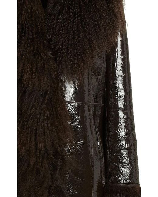 【関税込み】Saks Potts ブラック Bonna シアリングコート Saks Pottsのブラック Bonna シアリングコートがセール中