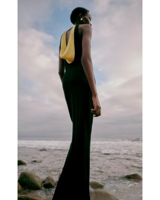 Solid & Striped Black X Sofia Richie Grainge Exclusive The Seleta Maxi Dress