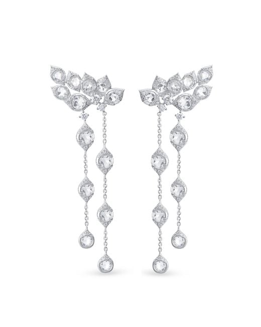 Harakh Haveli 18k White Gold Diamond Earrings
