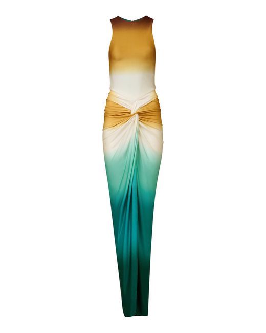 Silvia Tcherassi Green Leni Maxi Dress